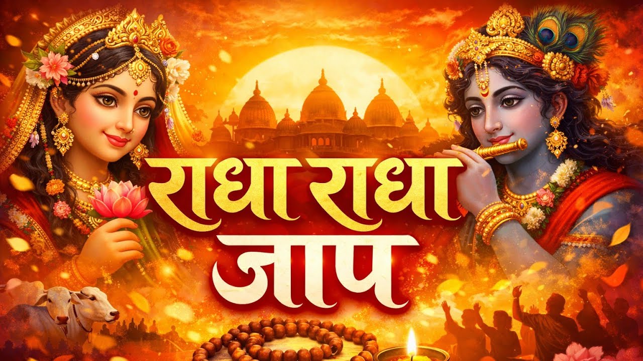 Radha Radha Chanting Meditation | 1 Hour Jap | Deep Peace & Divine Love 🙏✨-Premiere #radhakrishna 