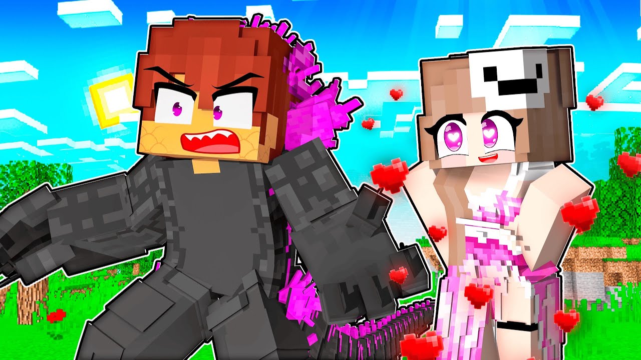 GAROTA RICA se APAIXONOU pelo GAROTO GODZILLA no Minecraft
