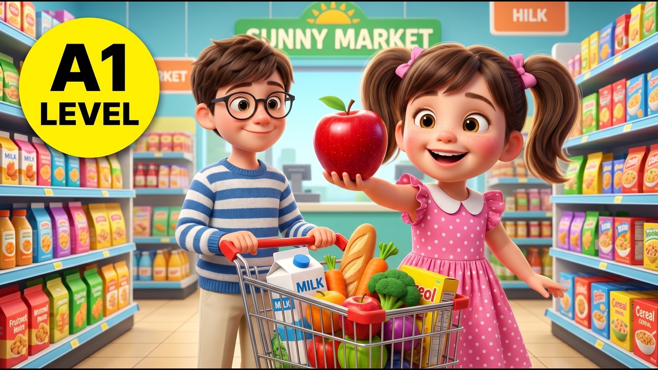 Learn English for Beginners | Supermarket & Zoo Vocabulary | Slow English