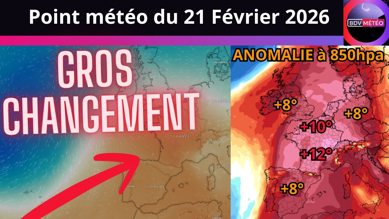 Un gros CHANGEMENT du temps en France cette semaine.