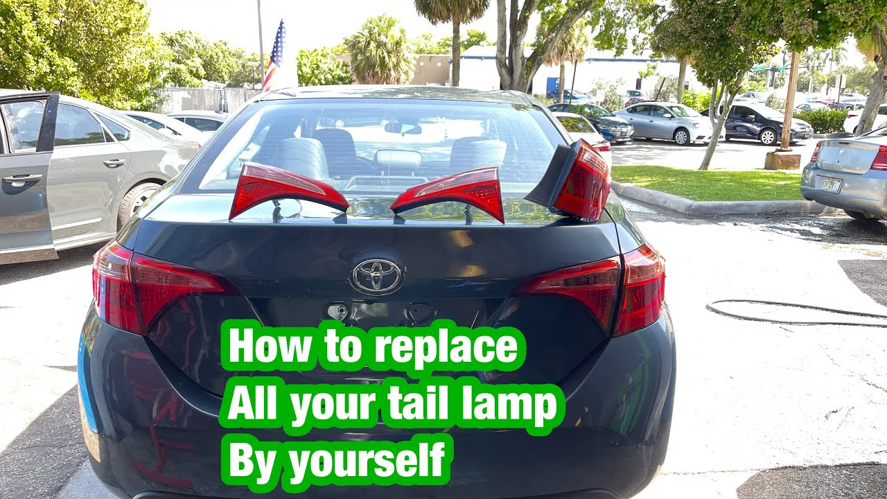 Replacing all the tail light on a Toyota Corolla