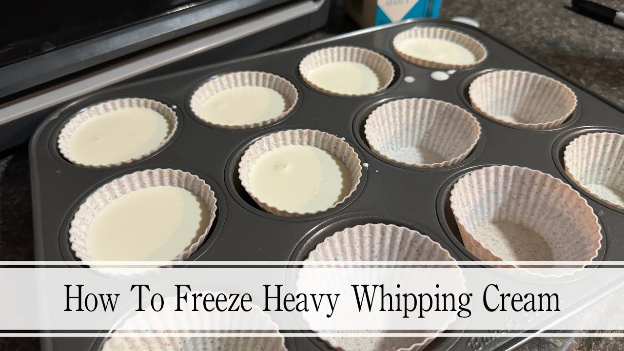 How To Freeze Heavy Whipping Cream