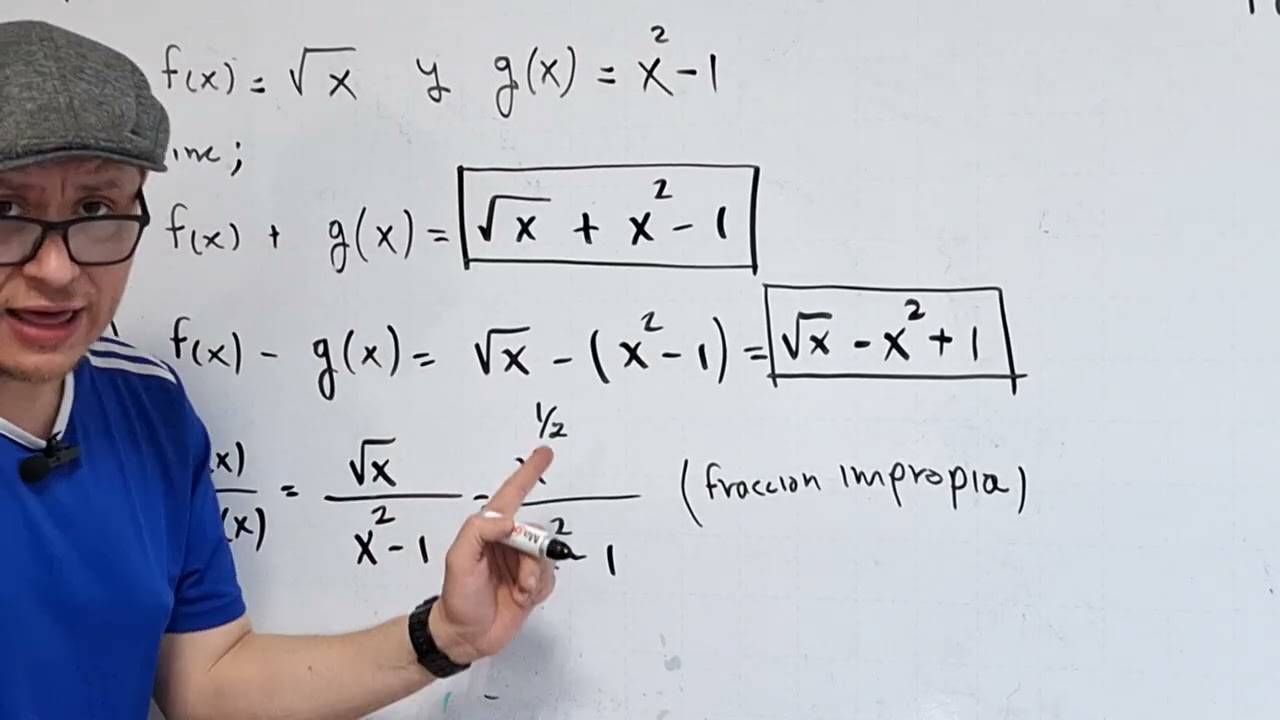 Calculo diferencial: Operaciones de funciones| Parte 2