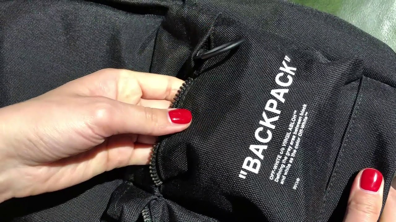 Off-White Quote Backpack Unboxing