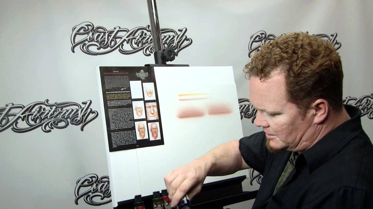 How to Airbrush w/ Createx Wicked Flesh Tones w/ Steve Driscoll