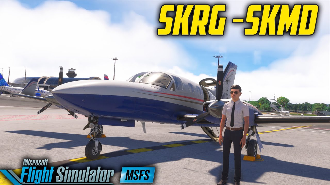 Vuelo de Río Negro (SKRG) ➜ Medellín (SKMD)Cessna 414 ✈️ | MSFS Colombia 