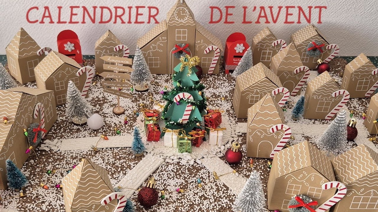 DIY de Noël | Calendrier de l'Avent original | Village enchanté | Scrapbookingbysissi
