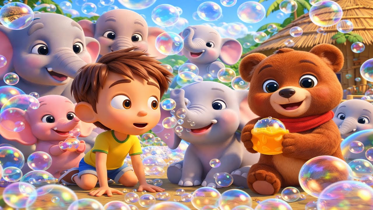 Bon And Buddy Bubble Elephant Planet 🐘 30 Min Kids Space Adventure
