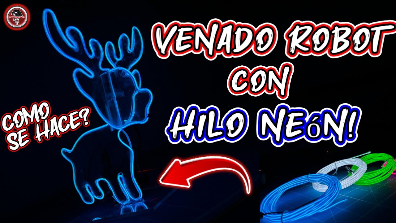 Cómo hacer un venado robot con HILO NEÓN? 😲🦌🤖