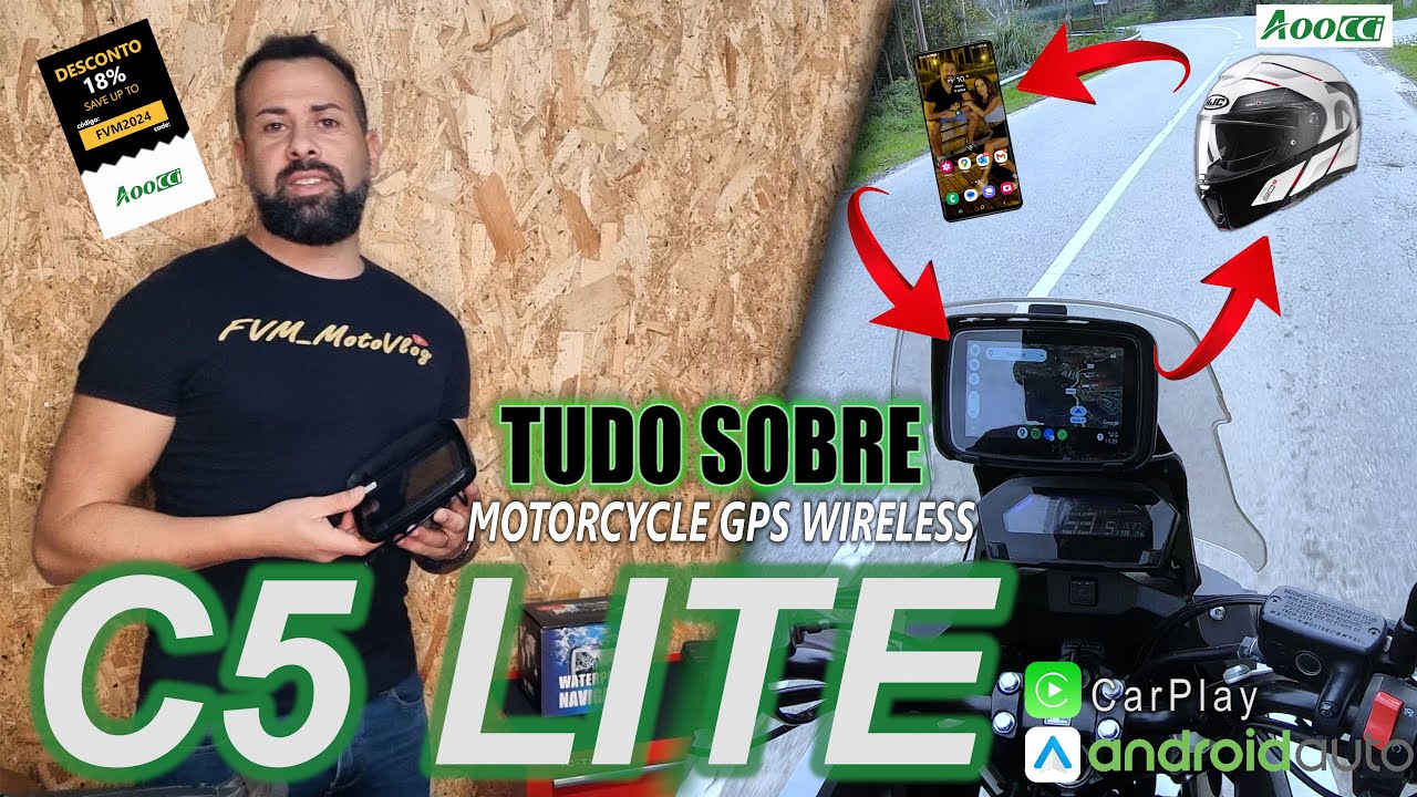 TESTE FINAL | C5 Lite Motorcycle GPS Wireless CARPLAY / ANDROID AUTO | NC 750X