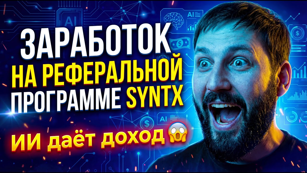Заработок на реферальной программе +: SYNTX AI обзор:как получать пассивный доход на ИИ в 2026