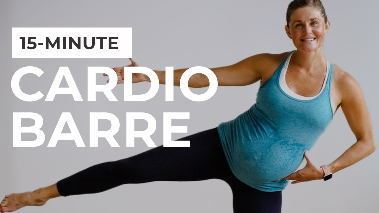 15-Minute Cardio Barre Workout At Home (No Equipment, Pregnancy-Friendly)