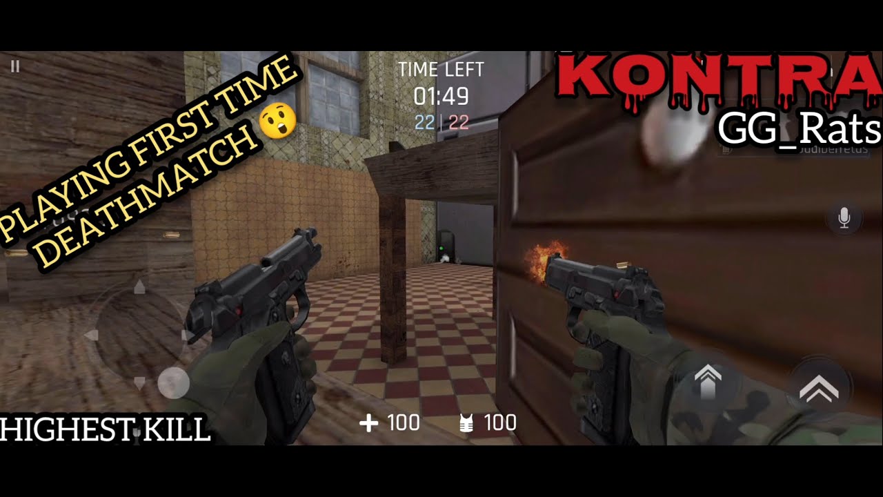 Kontra Multiplayer Fps - Team DEATHMATCH | gg_rats and space | Android Gameplay