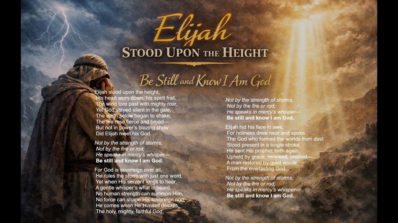 Elijah Stood Upon The Height ( Elijah's song)