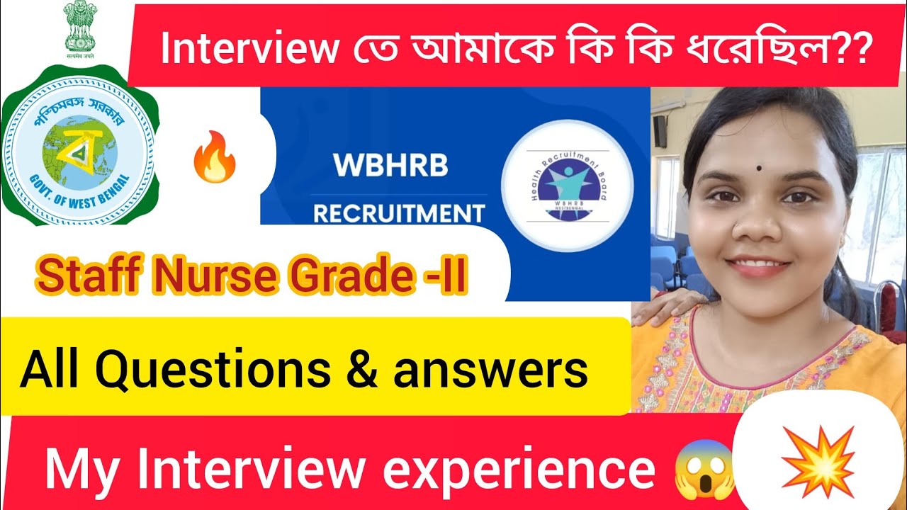 💥🔥West Bengal Staff Nurse recruitment💥🔥My interview all Questions and answer@Medi Talk _RN Nurse