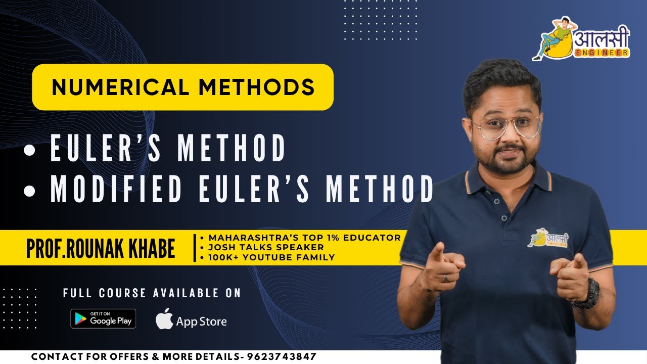 Euler's and Modified Euler's Simplified Explanation | Numerical Methods | Aalsi Engineer|M3 Concepts