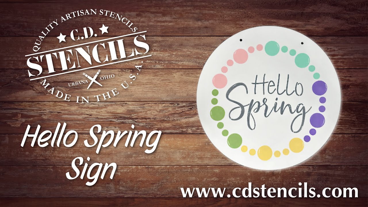 Semi Pro Stenciling with Jen and Lindsey - Hello Spring