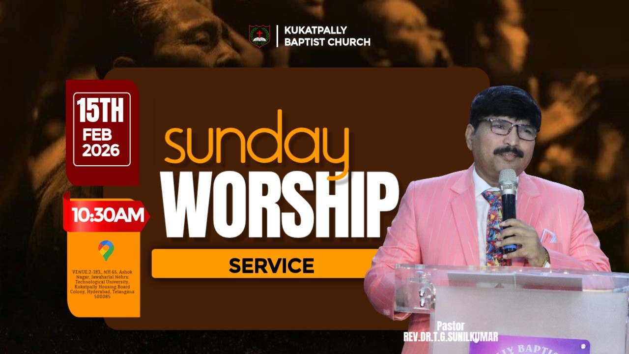KBC Live | Telugu Service | Rev.Dr.T.G.Sunil Kumar | 15/02/2026 | 10:30 AM