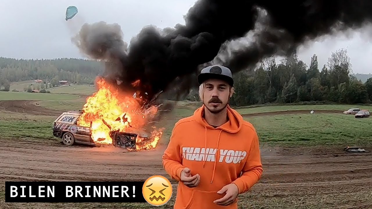 BILAR BRINNER, POLISEN KOMMER, MASSA TOKIGHETER - STUBBRACE I H&Auml;LSINGLAND!