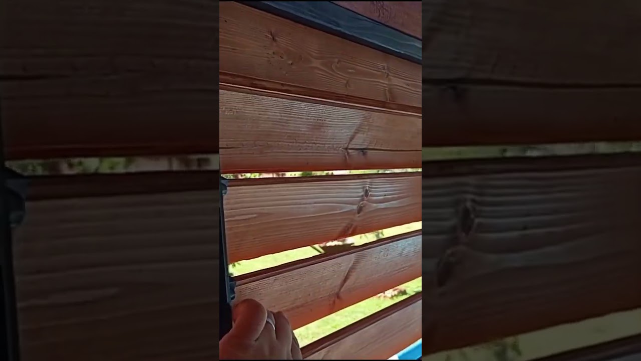 DIY wooden shutters, wooden blinds. shutters for your gazebo