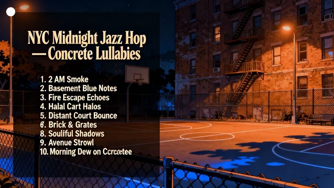 NYC Midnight Jazz Hop — Concrete Lullabies (Soulful Street Beats / Full Album)
