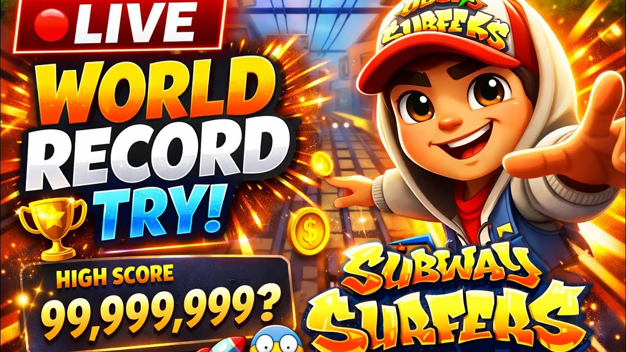 🔴 LIVE 🏆 World Record Try | Subway Surfers