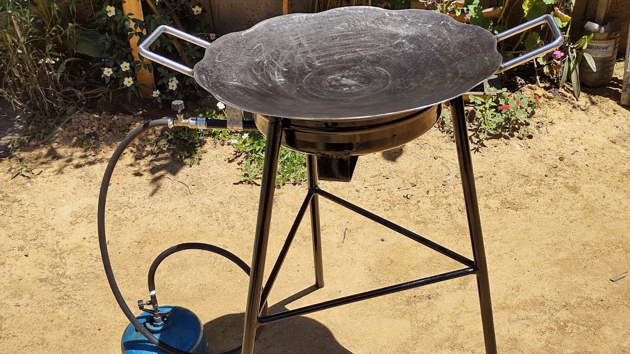 como fazer suporte para fogareiro para disco de arado
