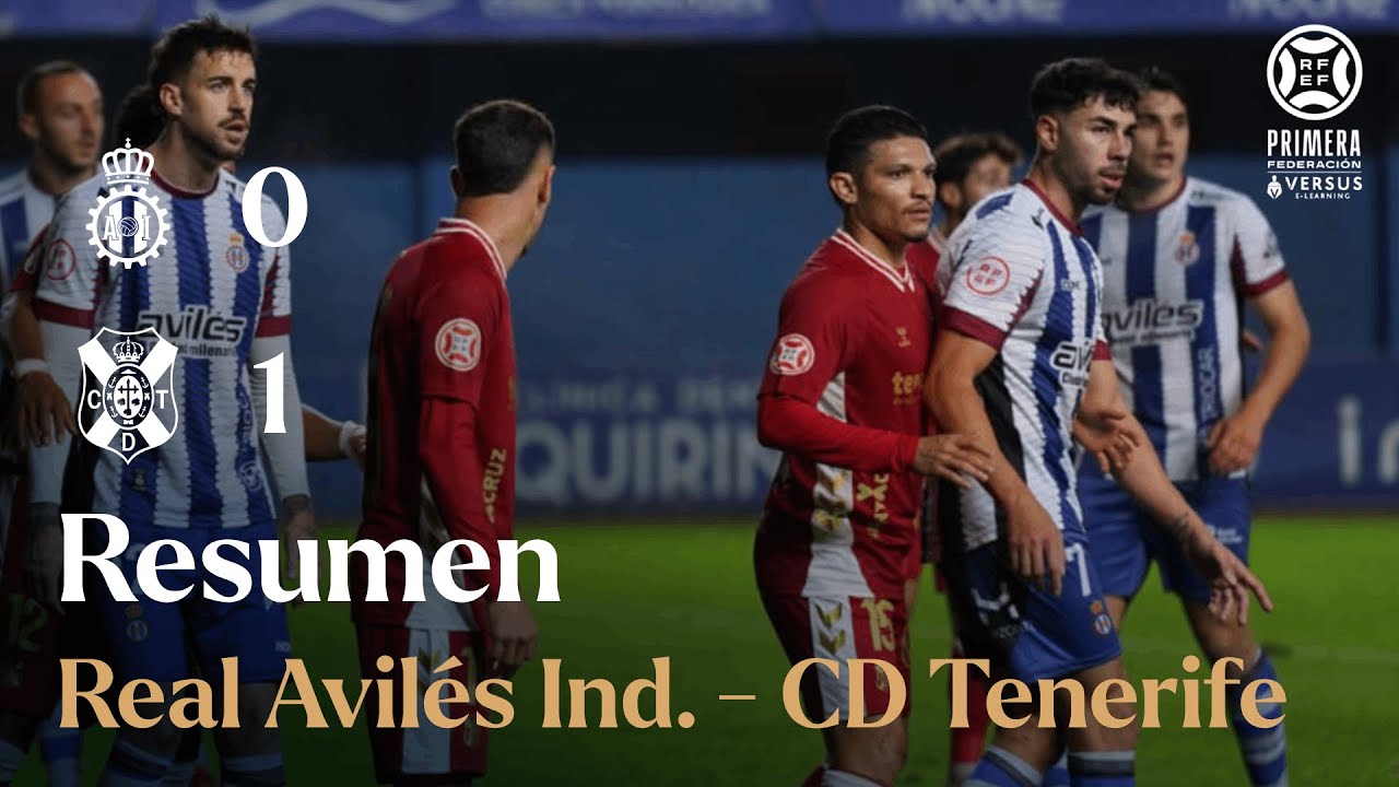 CD Tenerife | Resumen del Real Avil&eacute;s Industrial - CD Tenerife (J. 16, Primera Federaci&oacute;n 25/26)
