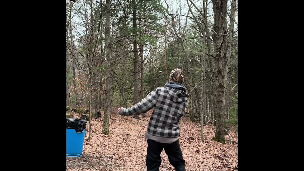 Disk golf in January 