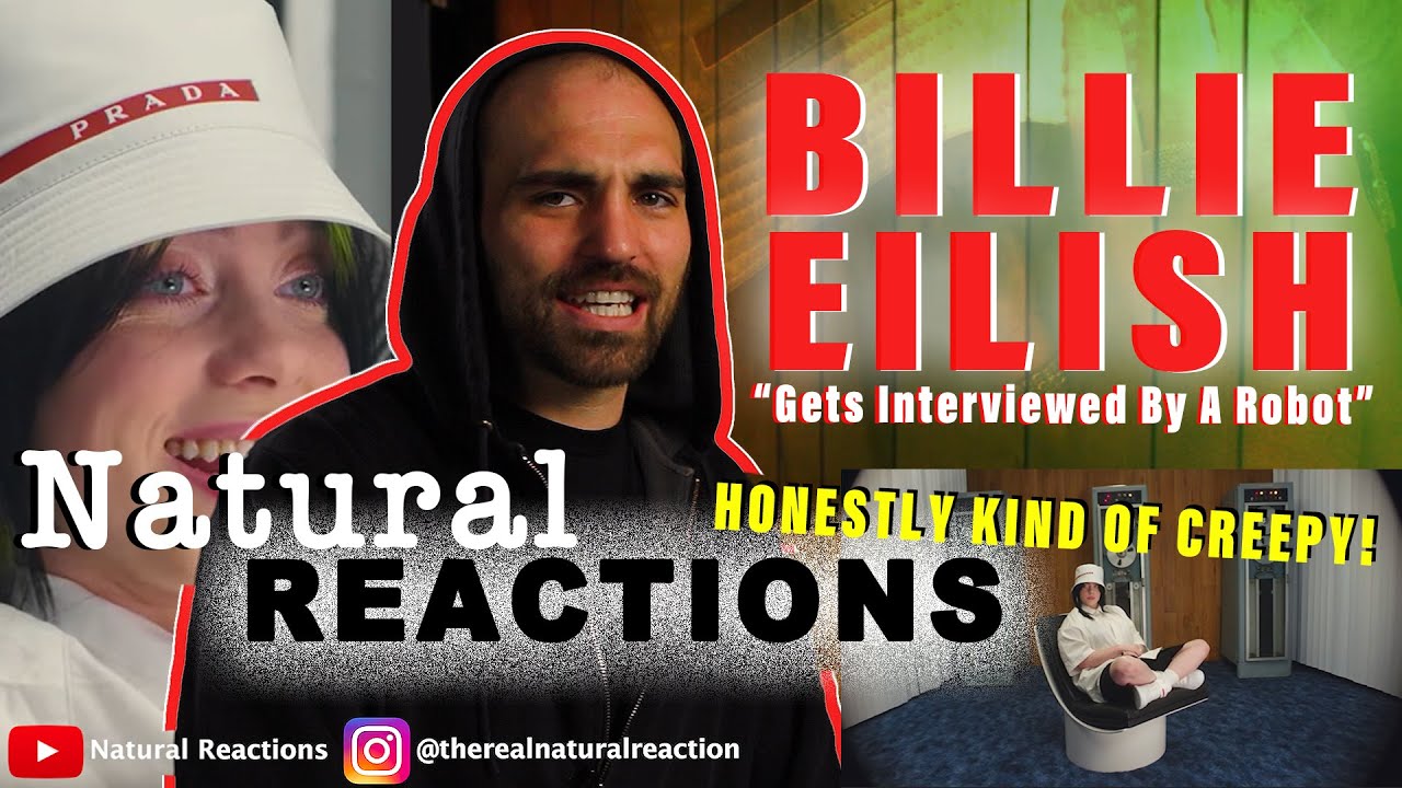 Billie Eilish Gets Interviewed By a Robot | Vogue REACTION