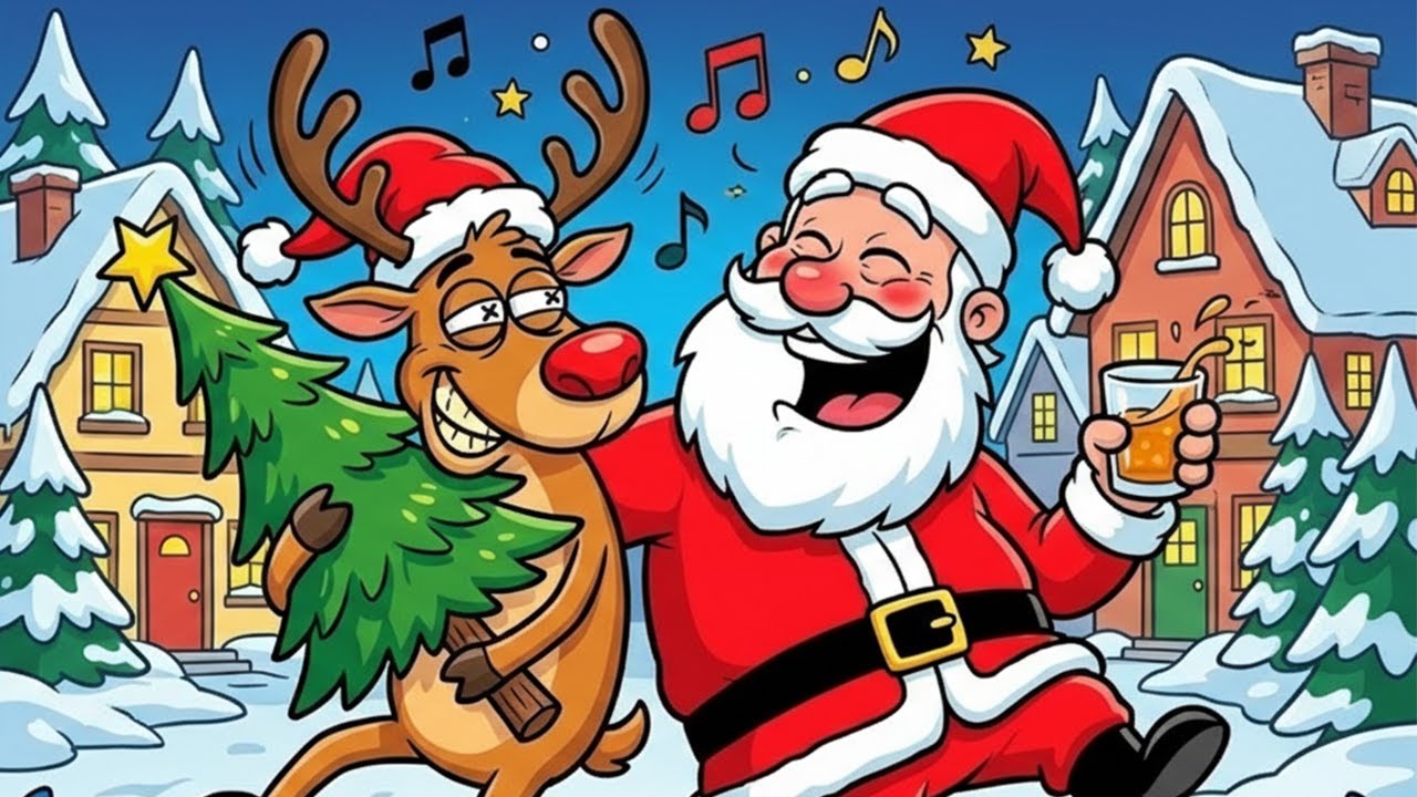 The Reindeer Got Drunk and Stole My Christmas Tree – Funny Music Lyric Video 2026