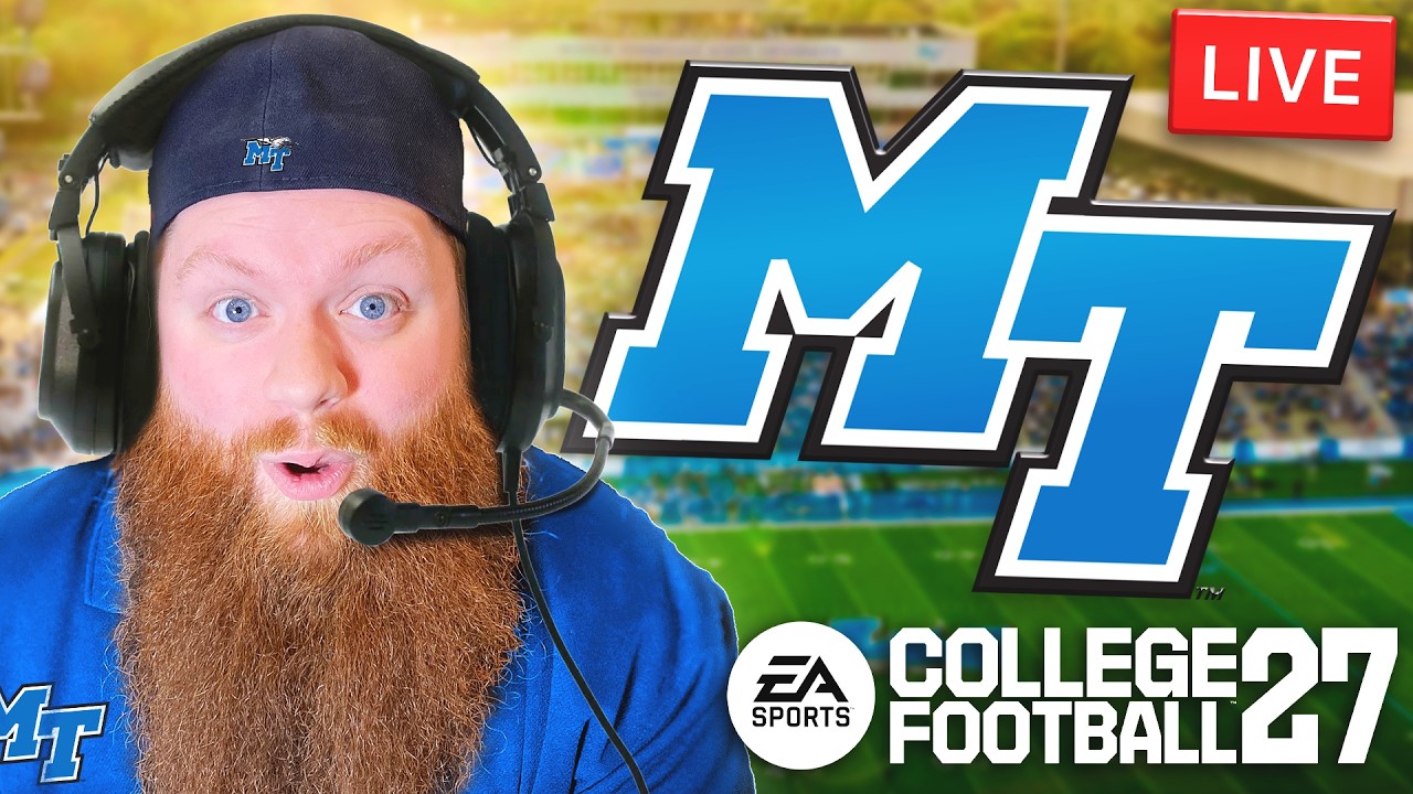 COLLEGE FOOTBALL 27 IS HERE!  MIDDLE TENNESSEE DYNASTY #1