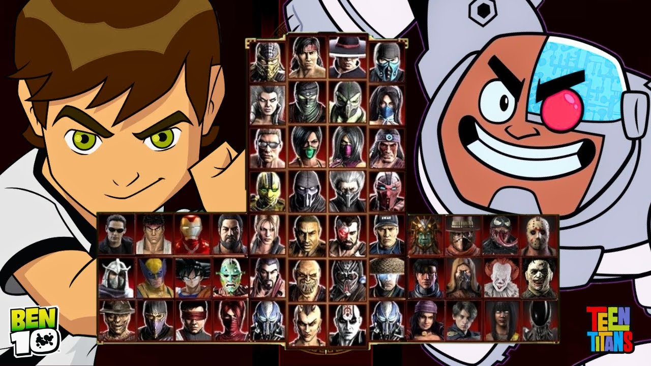 Mortal Kombat 9 - BEN 10 👽 & CYBORG TEEN TITÃNS 🤖 - Expert Tag Ladder - Gameplay @(1080p) - 60ᶠᵖˢ ✔