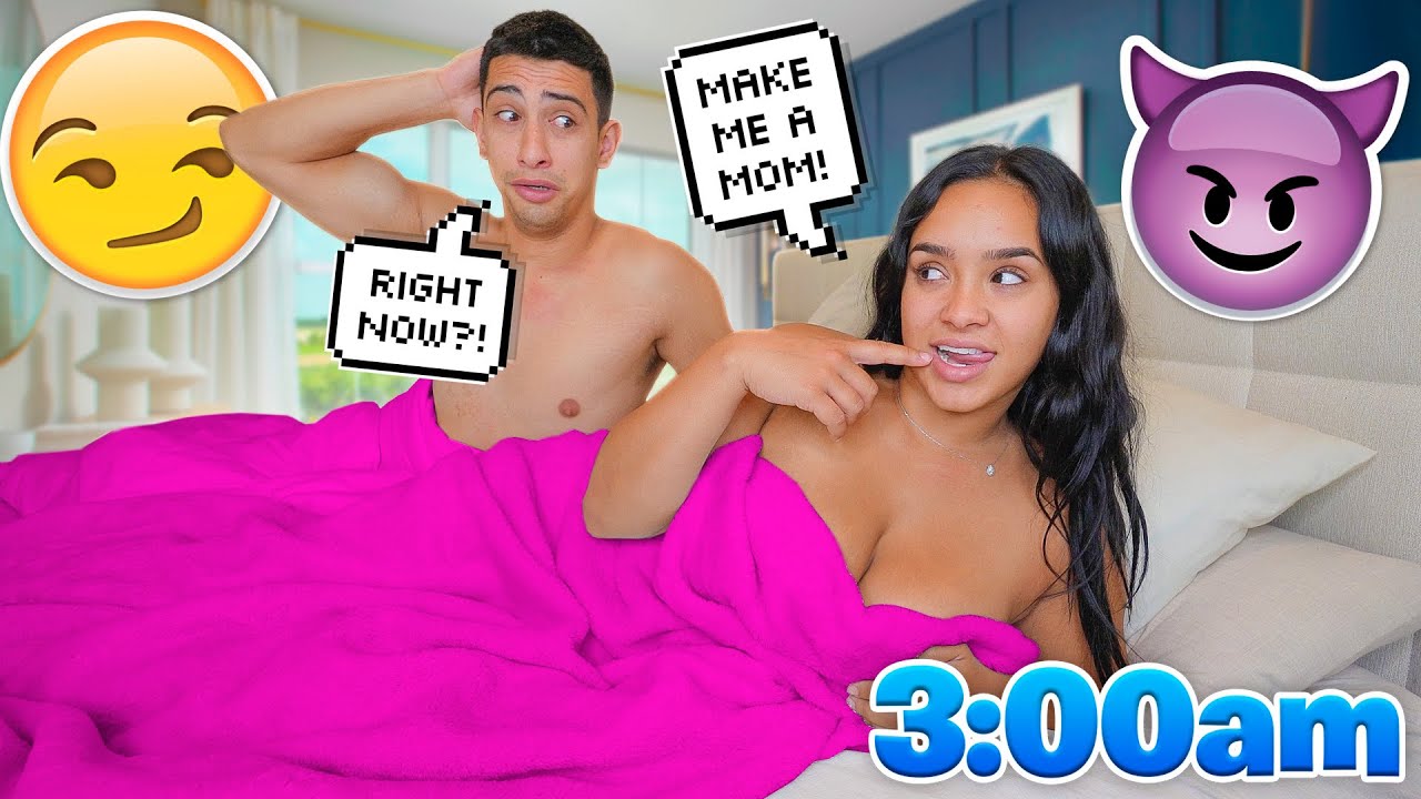 TELLING MY FIANCE "MAKE ME A MOM" IN THE MIDDLE OF THE NIGHT! *GOT JUICY*