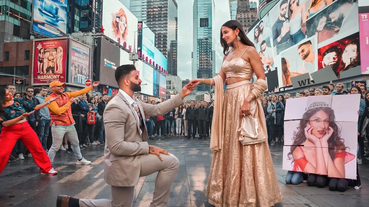 Miss Universe India Original Bollywood Proposal in NYC | (Warning: YOU MAY CRY)