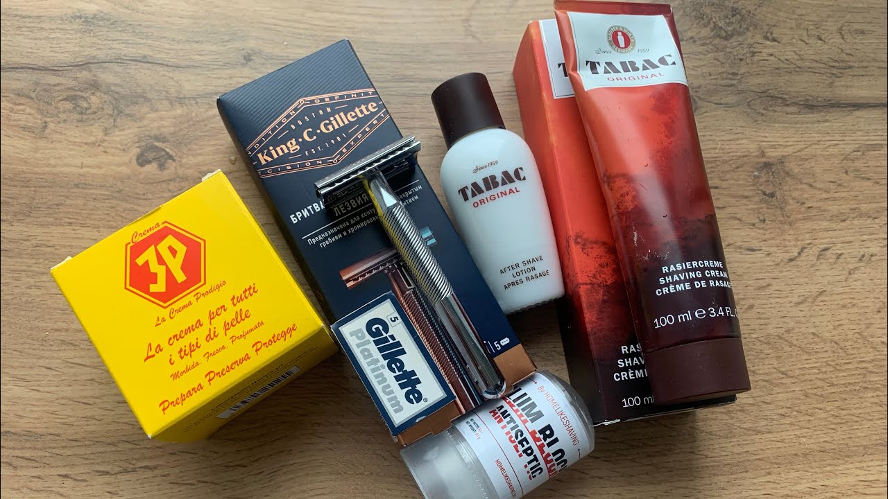 Тестирую крем Tabac Original и станок Gillette King C