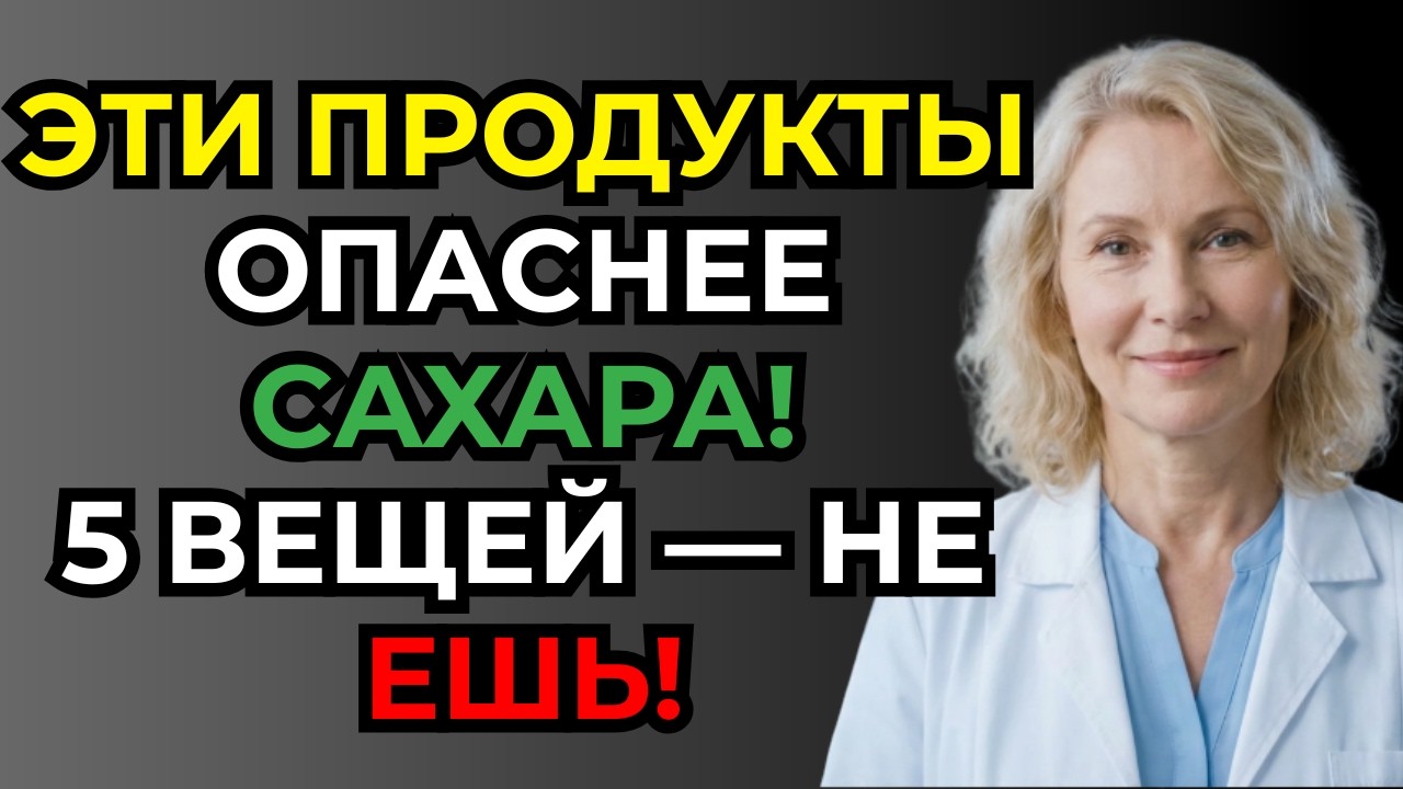 Эти 5 продуктов после 70 могут навредить сильнее сахара