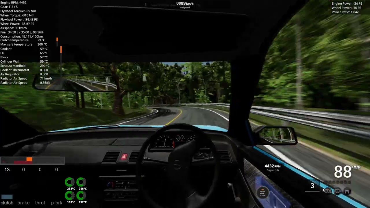 me attempting to race a shitbox down mount akina
