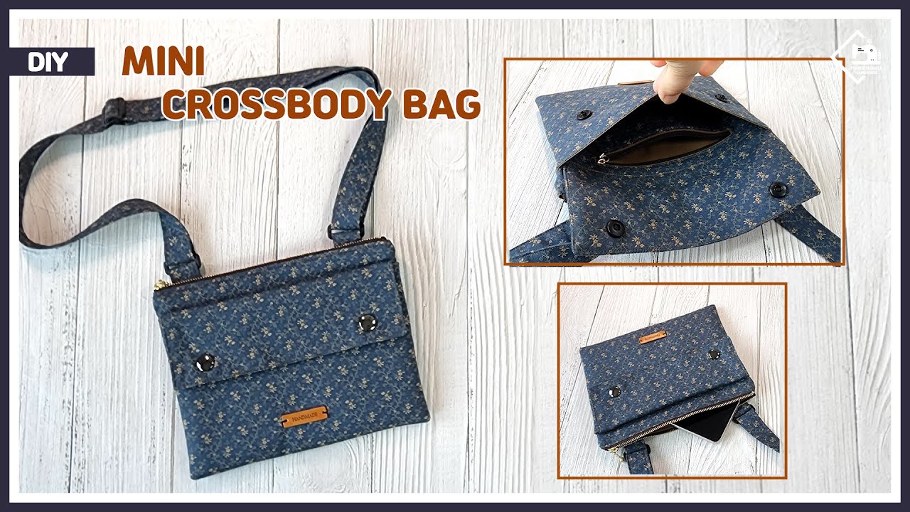 DIY Mini crossbody bag / Phone pouch bag / sewing tutorial [Tendersmile Handmade]
