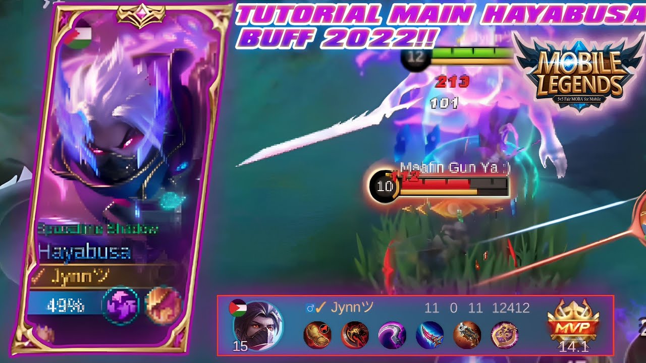TUTORIAL CARA MAIN HAYABUSA ❗ CARA ROTASI HAYABUSA  2022 MOBILEGEND INDONESIA ❗
