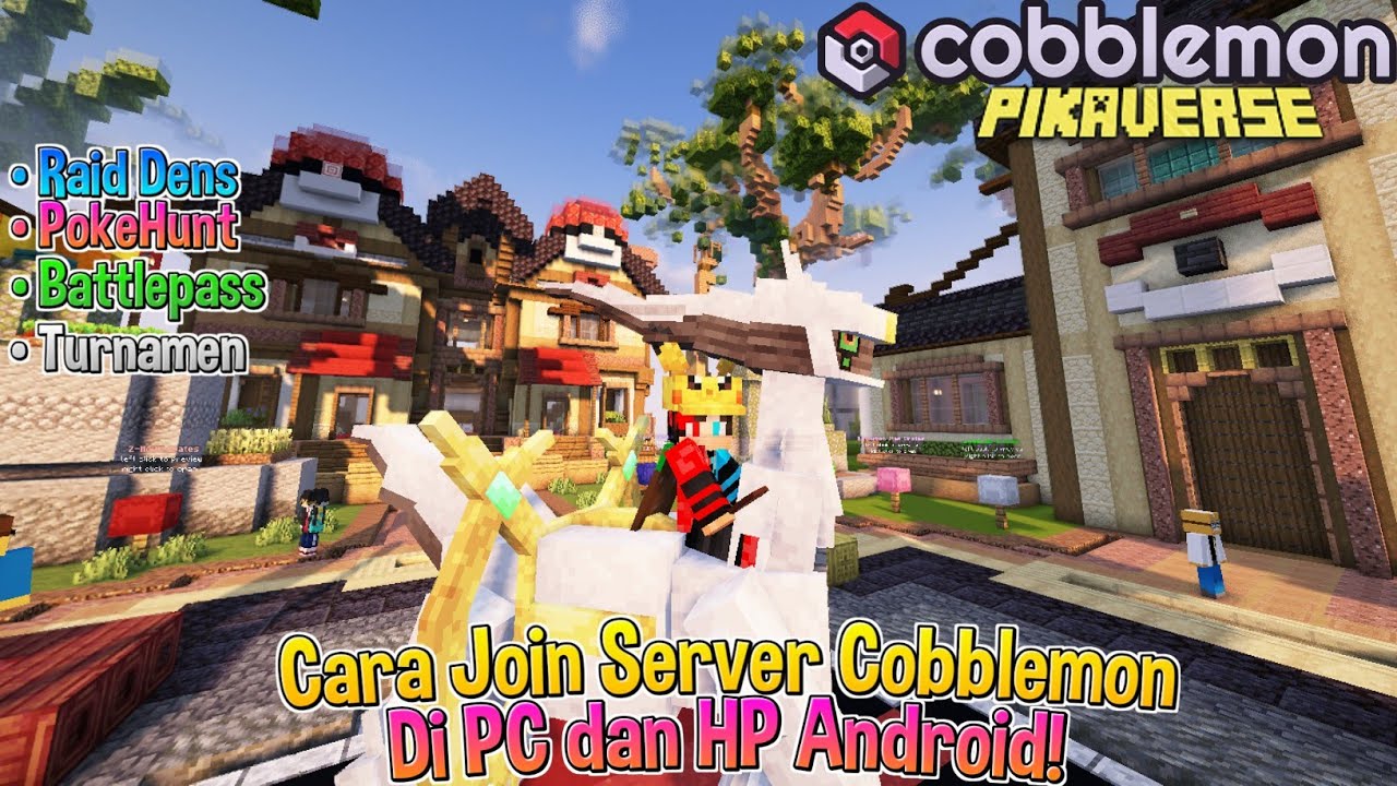 TUTORIAL CARA JOIN SERVER COBBLEMON DI ZALITH LAUNCHER & PC! PIKAVERSE COBBLEMON