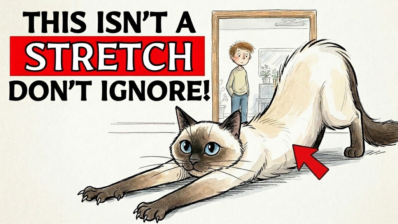 If Your Cat Stretches WhenYou Walk In, Here's What It Means...
