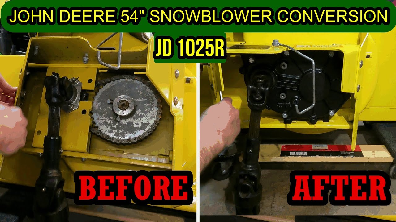JOHN DEERE 1025R | 47” 54” SNOWBLOWER CONVERSION PARALLEL SHAFT GEAR DRIVE