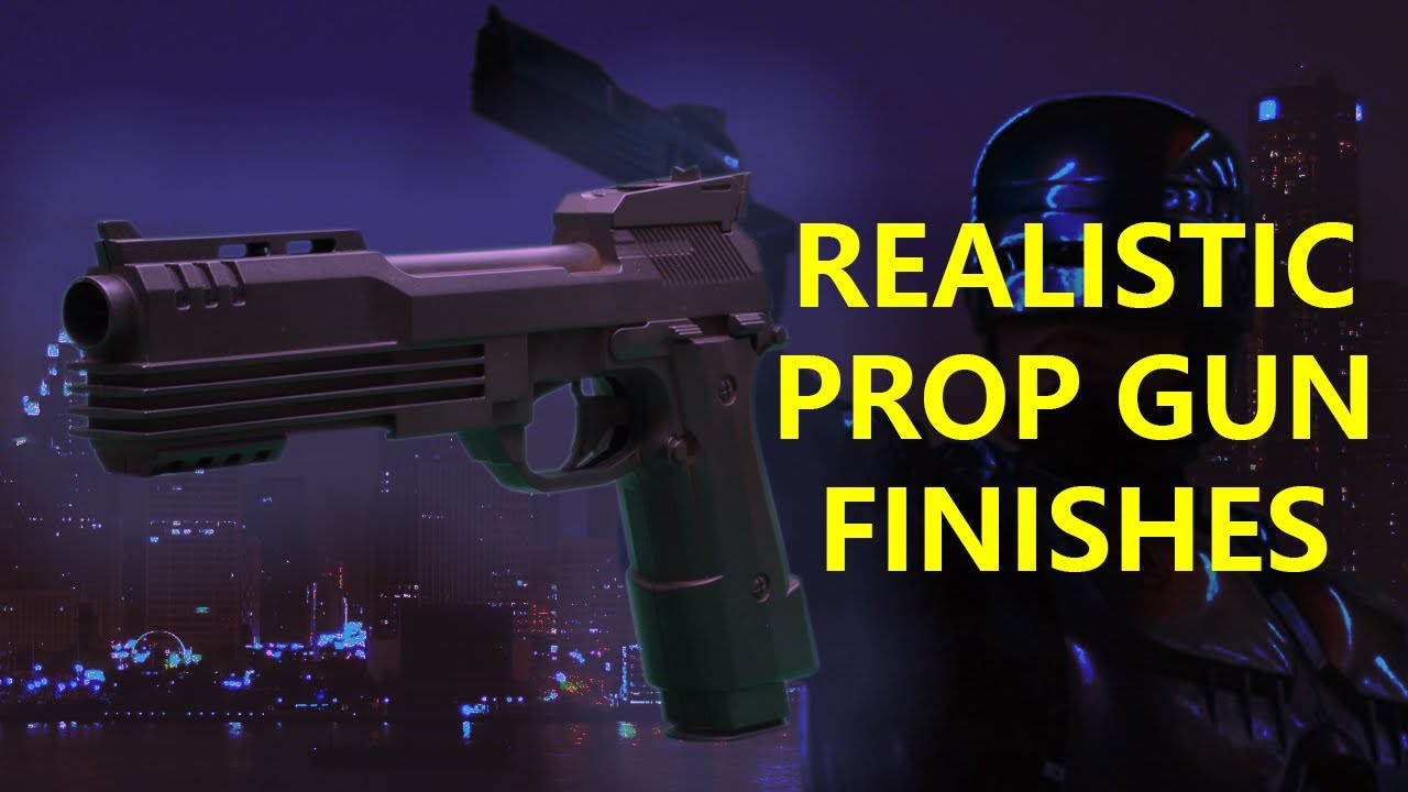 Realistic Prop Gun Finishes Using Graphite Powder