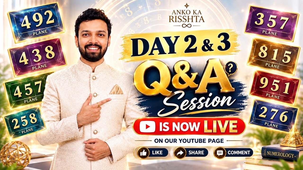 Professional Numerology DAY 3- 21st September - Loshu Grid Planes  vertical , diagonal Q&A Session