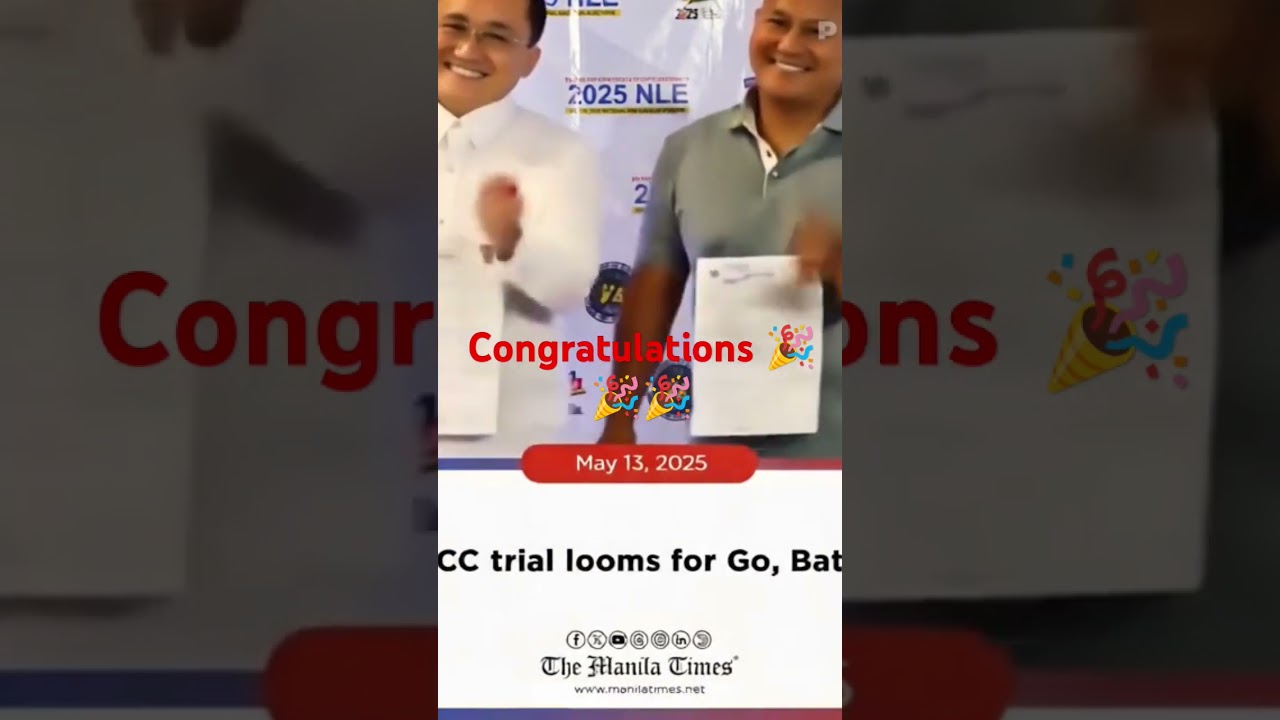 congratulations to Bong Go and Bato Delarosa #2025 #duterte #election #viralvideo