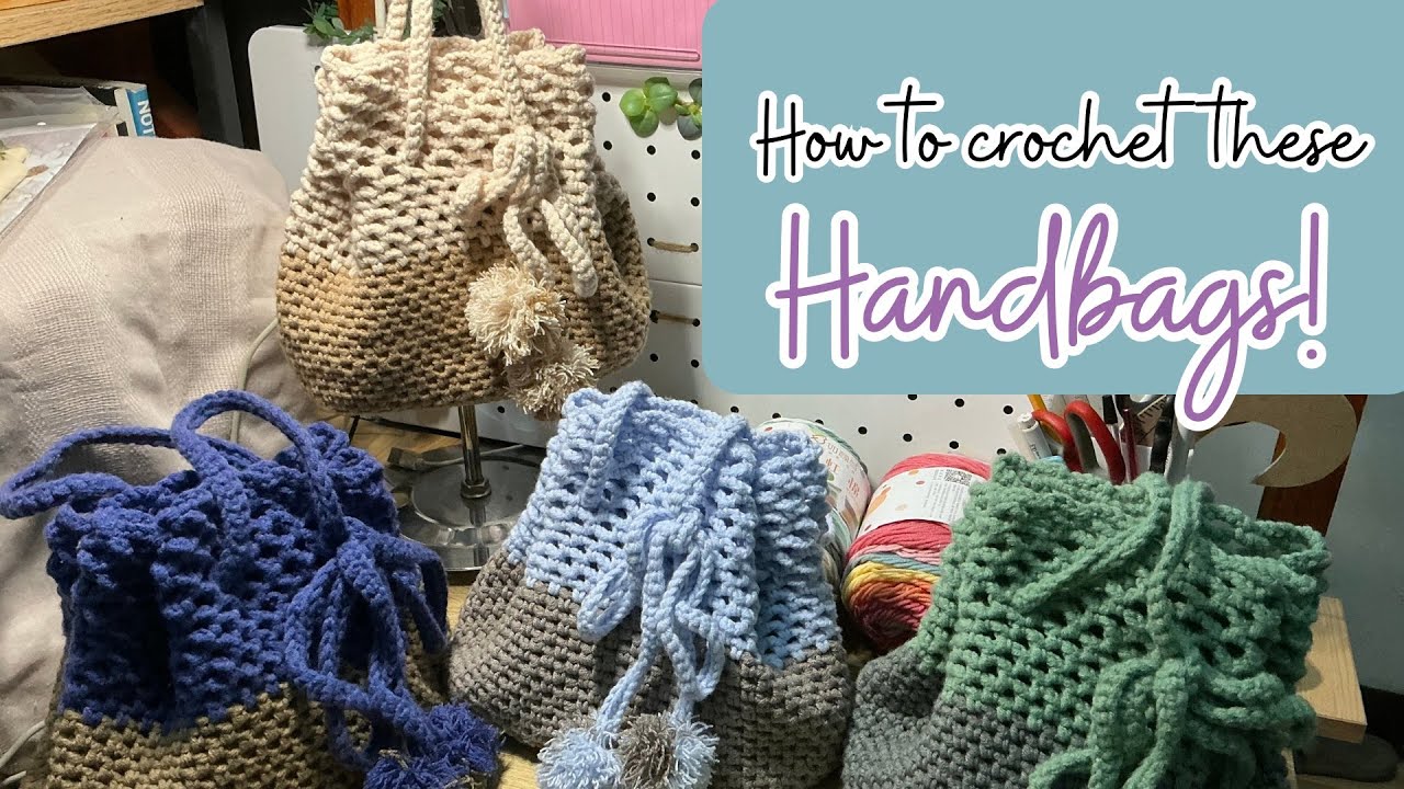 Crochet handbags tutorial | easy pattern #crochet #crochetforbeginners #crochettutorial #crochetbag