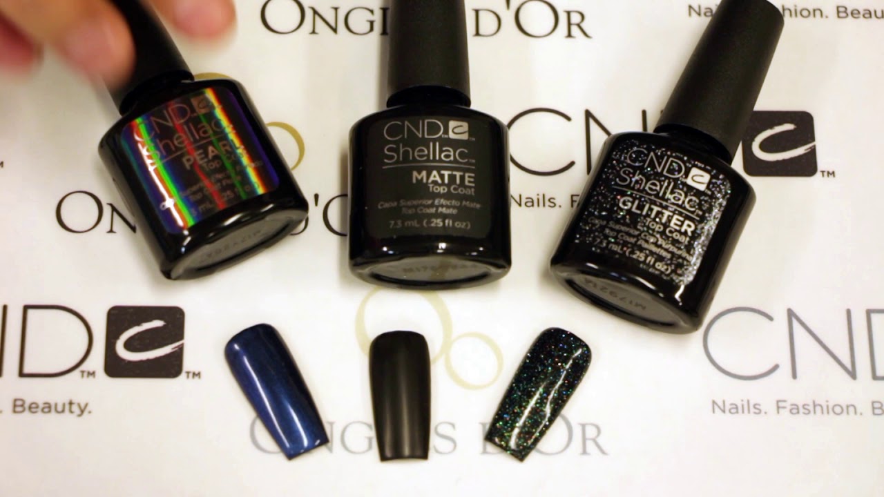 Les différents Top coat Shellac