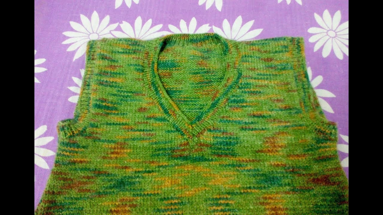 How to knit Half Sweater (11 years old boy full measurement)  Satrangi