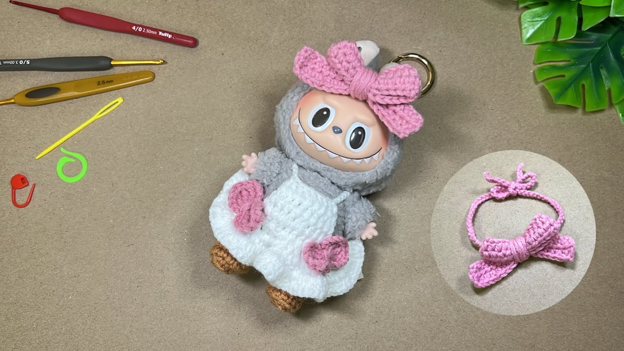 Crochet Labubu’Bow | Labubu’s accessory crochet